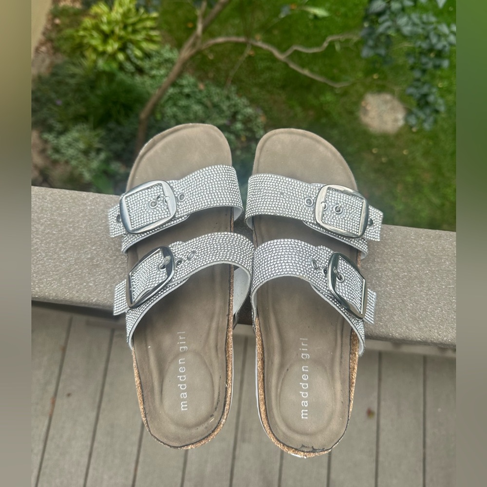 Rhinestone knockoff Birkenstocks